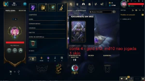 Conta LOL LVL30-40 (Gold/Plat) 10 unidades - League of Legends