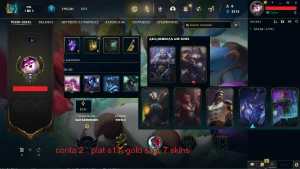 Conta LOL LVL30-40 (Gold/Plat) 10 unidades - League of Legends