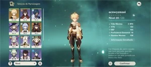 ✨ GENSHIN IMPACT CONTA COM HUTAO HOMA GANYU  5⭐ AR10 ✨