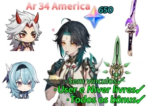 Xiao + Arma, Eula e Itto com Cortadora - Genshin Impact