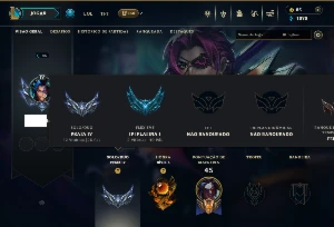 Prata 4 com 40 Champs e 11 Skins - League of Legends LOL