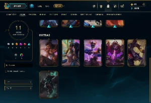Prata 4 com 40 Champs e 11 Skins - League of Legends LOL