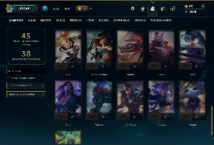Prata 4 com 40 Champs e 11 Skins - League of Legends LOL
