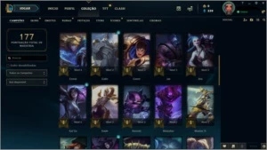 CONTA LOL - UNRANKED - lvl 49 - 42 campeões ! - League of Legends