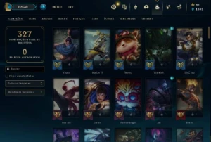 Conta LOL level 255 60 skins ouro IV - League of Legends