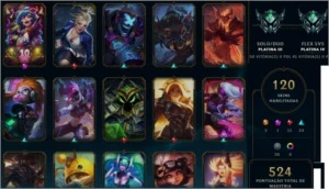 Conta Platina - 120 Skins - League of Legends LOL