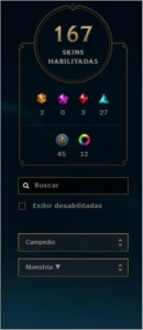 Conta League of Legends All champions, 167skins LOL