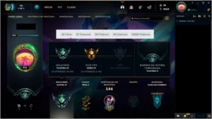 Conta de 2014 com 201 skins - League of Legends LOL