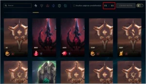 Conta de 2014 com 201 skins - League of Legends LOL
