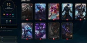 Conta de League of Legends nível 334 LOL