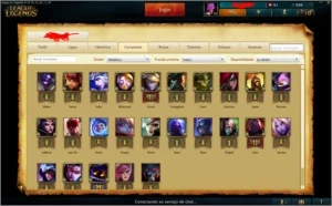 conta league of legends platina 4 LOL