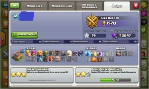 Conta Clash Of Clãs Cv8 Semi Full - Clash of Clans