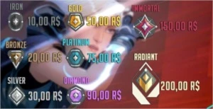 EloJob Valorant - Rank Boost  - 100% Seguro - Outros