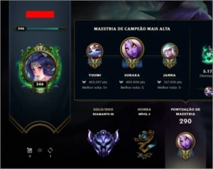Conta D3 121 skins - League of Legends LOL