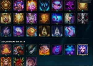 CONTA LOL PLATINA 2 63% DE WINRATE COM AKALI PRESTIGIO - League of Legends