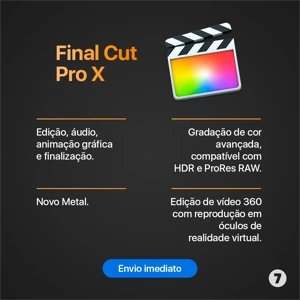 Final Cut Pro + Motion + Compressor - Pacote Criativo Apple - Softwares e Licenças