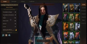 MirM Mago LVL 37-40 upando com 3 avatar azul, familiar - MIR4