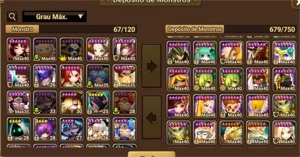 Conta global/Europeu 125, 6estrelas, 2 lds, Herteit e Woonsa - Summoners War