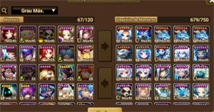 Conta global/Europeu 125, 6estrelas, 2 lds, Herteit e Woonsa - Summoners War