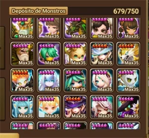 Conta global/Europeu 125, 6estrelas, 2 lds, Herteit e Woonsa - Summoners War