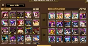 Conta global/Europeu 125, 6estrelas, 2 lds, Herteit e Woonsa - Summoners War