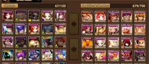 Conta global/Europeu 125, 6estrelas, 2 lds, Herteit e Woonsa - Summoners War