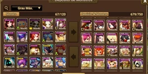Conta global/Europeu 125, 6estrelas, 2 lds, Herteit e Woonsa - Summoners War