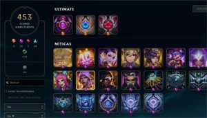 CONTA LOL E VALORANT PERFEITA 7K+ GASTOS 630 SKINS - League of Legends
