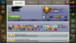 Vila clahs of clans cv 10.5 top e royale no mesmo email - Clash of Clans
