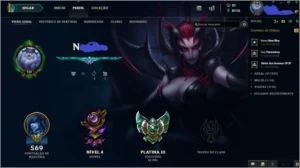 Conta League of Legends Platina LOL