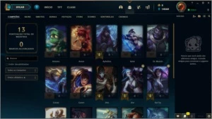 Conta platina IV 64% winrate - League of Legends LOL