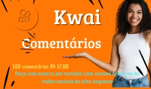 100 Comentarios Brasileiros do KWAI (PROMOÇÂO) - Redes Sociais