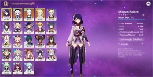 🍇 Shogun Raiden C2 💜 | ❄️ Ayaka 💙 | 🧊 Qiqi 💙 - Genshin Impact