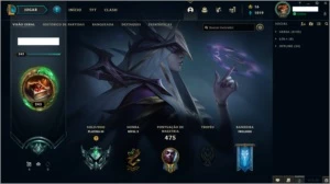 Conta League of Legends 371 skins Platina 3 LOL