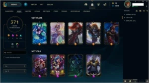 Conta League of Legends 371 skins Platina 3 LOL