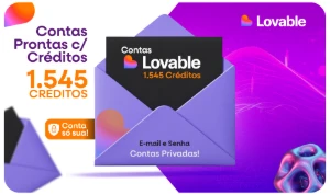 💎✉️  Contas Lovable Abastecidas C/ 1.545 Créditos - Serviços Digitais