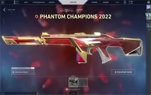 CONTA DE VALORANT PLATINA 3 COM PHANTOM CHAMPIONS