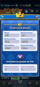 CONTA CLASH ROYALE NIVEL 11