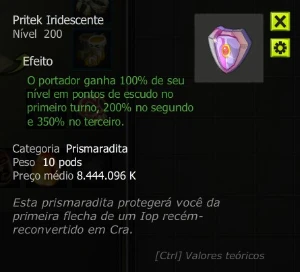 Vendo Pritek Iridescente, Servidor Tal Kasha - Dofus