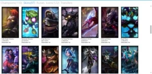 Conta league of legends, Platina 4, 97 skins ,110 champions LOL