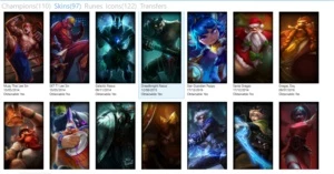 Conta league of legends, Platina 4, 97 skins ,110 champions LOL