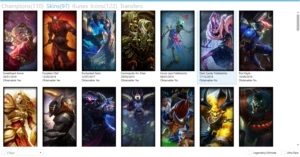 Conta league of legends, Platina 4, 97 skins ,110 champions LOL