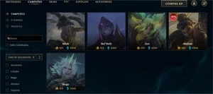 Conta LOL - 294 Skins Full Champ - League of Legends