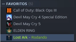Conta Steam Lost Ark completa