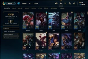 Conta Ferro 2 com TODOS os champs e 178 Skins - League of Legends LOL