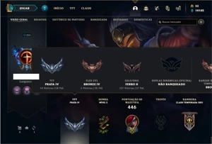 Conta Ferro 2 com TODOS os champs e 178 Skins - League of Legends LOL