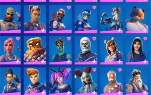Conta Fortnite rara e antiga, várias skins.
