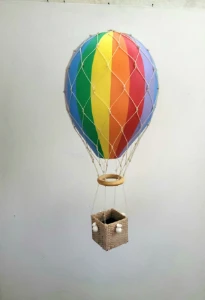 Balão com redinha para quarto de bebê - Artesanato e Personalizados