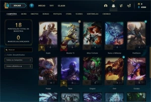 CONTA SMURF PLATINA I - League of Legends LOL