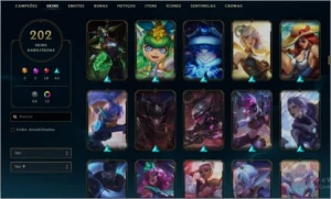 full champ + 204 skins + 359 ícones - League of Legends LOL